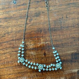 Liz Pallacios Pearl and Crystal necklace